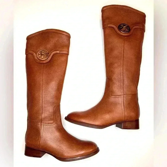 Tory Burch Shoes - Tory Burch Women’s  Selma Leather Riding Boots size 5.5 M